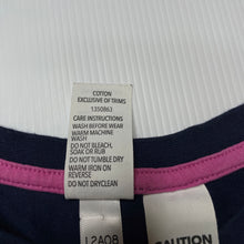 Load image into Gallery viewer, Girls Brilliant Basics, navy cotton pyjama top, unicorn, GUC, size 4,  