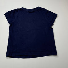 Load image into Gallery viewer, Girls Brilliant Basics, navy cotton pyjama top, unicorn, GUC, size 4,  