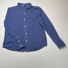 Load image into Gallery viewer, Boys Cotton On, blue check lightweight cotton long sleeve shirt, EUC, size 11,  