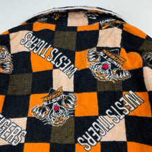 Load image into Gallery viewer, Boys NRL Supporter, Wests Tigers flannel cotton pyjama top, FUC, size 7,  