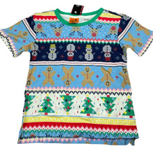 Load image into Gallery viewer, Boys Tilt, cotton Christmas pyjama t-shirt / top, NEW, size 5,  