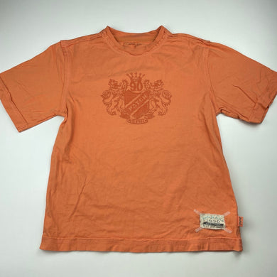 Boys Pumpkin Patch, orange cotton t-shirt / top, FUC, size 9,  