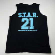 Load image into Gallery viewer, Boys AS Colour, black cotton singlet / tank top, basketball, EUC, size 6,  