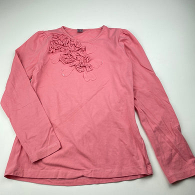 Girls Zara, pink stretchy long sleeve t-shirt top, FUC, size 9-10,  