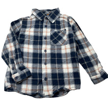 Load image into Gallery viewer, Boys Tilt, checked brushed cotton long sleeve shirt, GUC, size 5,  