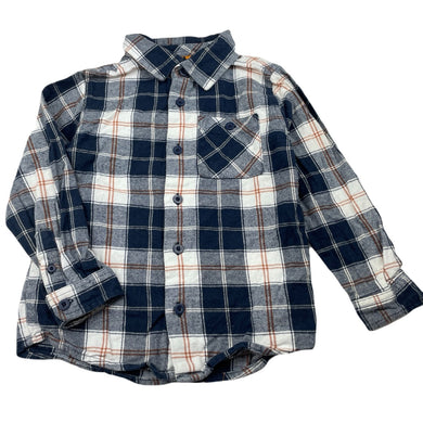 Boys Tilt, checked brushed cotton long sleeve shirt, GUC, size 5,  