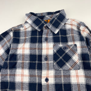 Boys Tilt, checked brushed cotton long sleeve shirt, GUC, size 5,  