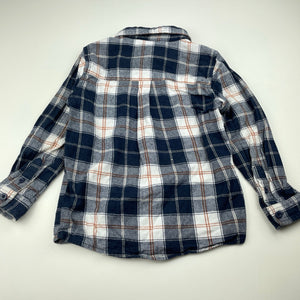 Boys Tilt, checked brushed cotton long sleeve shirt, GUC, size 5,  