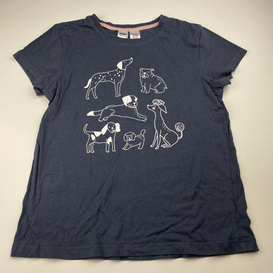Girls Anko, cotton pyjama t-shirt / top, dogs, EUC, size 14,  