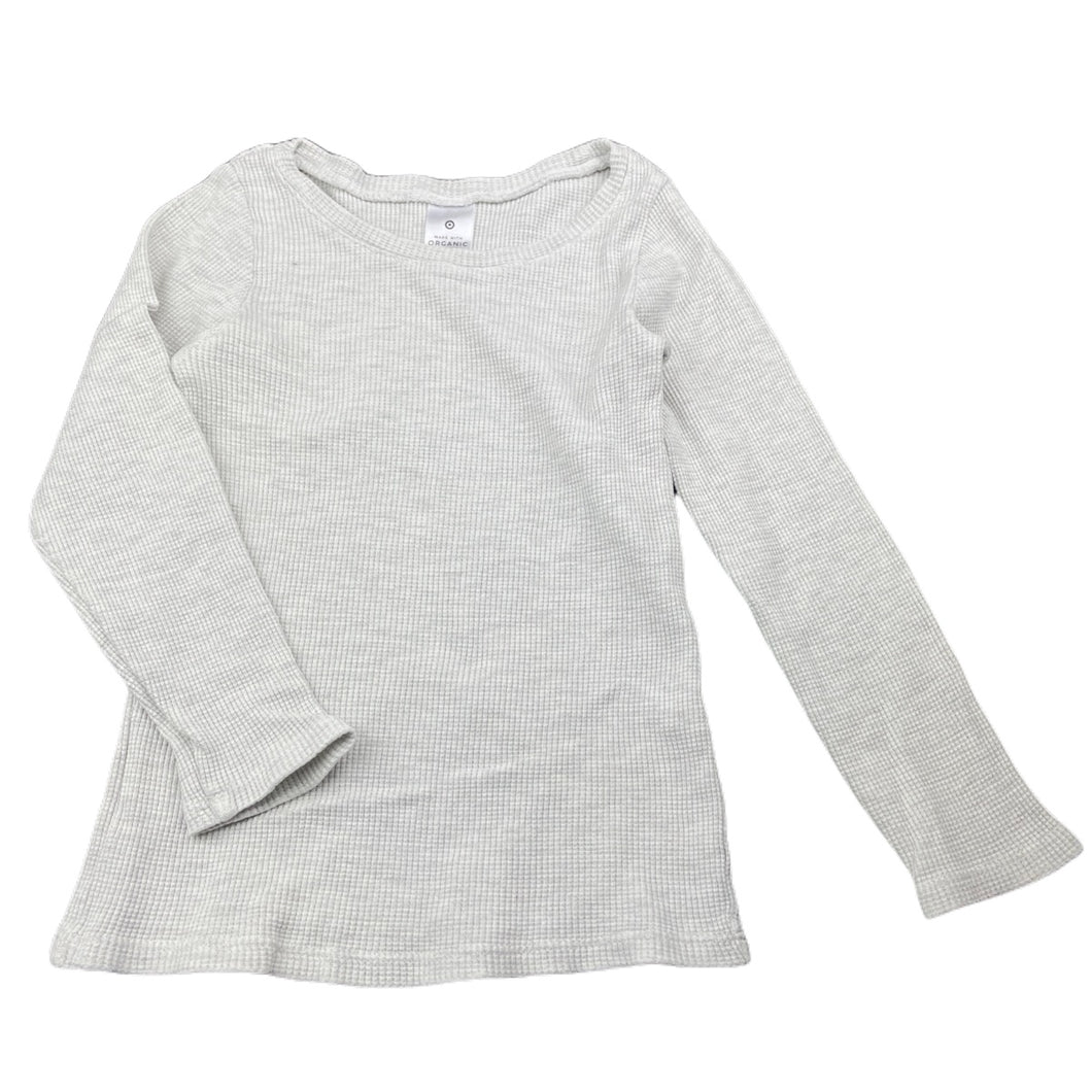 unisex Target, organic cotton blend waffle long sleeve top, GUC, size 6-8,  