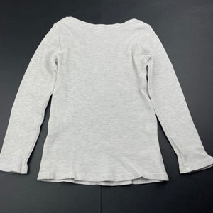 unisex Target, organic cotton blend waffle long sleeve top, GUC, size 6-8,  