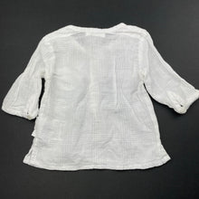 Load image into Gallery viewer, Girls purebaby, lightweight organic cotton long sleeve top, GUC, size 0000,  
