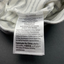 Load image into Gallery viewer, unisex Cotton On, grey &amp; white stripe leggings / bottoms, elasticated, EUC, size 000,  