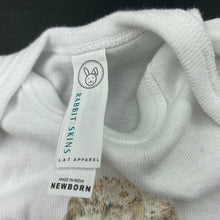 Load image into Gallery viewer, unisex RABBIT SKINS, cotton bodysuit / romper, hedgehod, EUC, size 0000,  