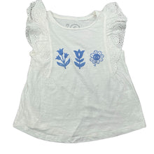 Load image into Gallery viewer, Girls KID, broderie trim cotton top, EUC, size 6,  