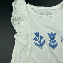 Load image into Gallery viewer, Girls KID, broderie trim cotton top, EUC, size 6,  