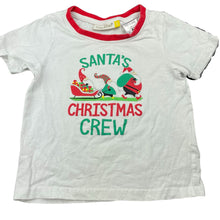 Load image into Gallery viewer, unisex Lily &amp; Dan, cotton Christmas pyjama t-shirt / top, GUC, size 4,  