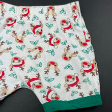 Load image into Gallery viewer, unisex Baby Berry, cotton Christmas shorts, elasticated, EUC, size 0,  