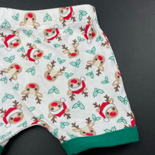 Load image into Gallery viewer, unisex Baby Berry, cotton Christmas shorts, elasticated, EUC, size 0,  