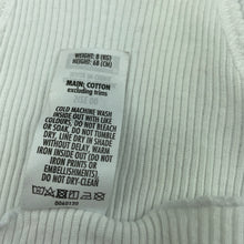 Load image into Gallery viewer, unisex Bonds, white ribbed cotton singlet top, EUC, size 00,  