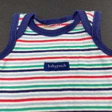 Load image into Gallery viewer, unisex Baby Patch, soft cotton bodysuit / romper, GUC, size 0000,  