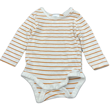 unisex Anko, striped stretchy bodysuit / romper, GUC, size 000,  
