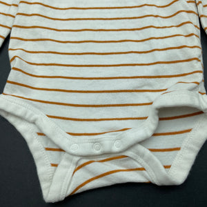 unisex Anko, striped stretchy bodysuit / romper, GUC, size 000,  