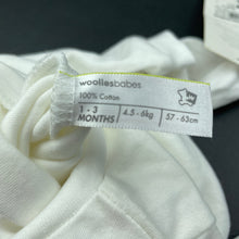 Load image into Gallery viewer, unisex Woolies Babes, UPF 40 cotton coverall / romper, NEW, size 000,  