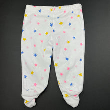 Load image into Gallery viewer, Girls Baby Berry, cotton footed leggings / bottoms, FUC, size 000,  