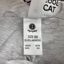 Load image into Gallery viewer, Girls Dymples, stretchy leggings / bottoms, cats, EUC, size 00,  