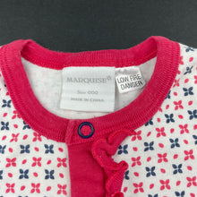 Load image into Gallery viewer, Girls Marquise, cotton romper, FUC, size 000,  