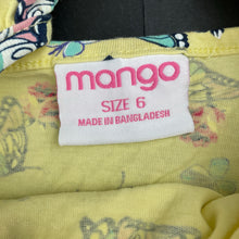 Load image into Gallery viewer, Girls Mango, cotton casual summer dress, GUC, size 6, L: 56cm