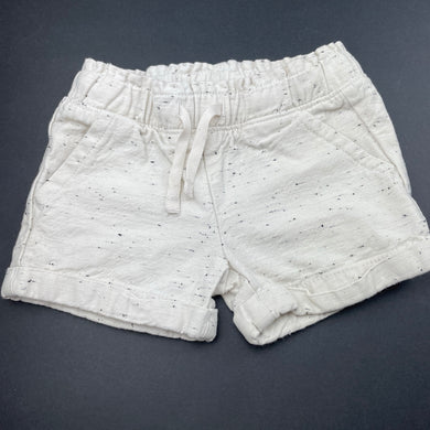 Girls Anko, cotton blend shorts, elasticated, EUC, size 3,  