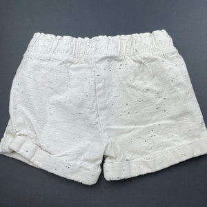 Girls Anko, cotton blend shorts, elasticated, EUC, size 3,  