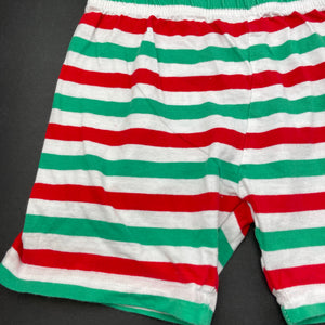 unisex Lily & Dan, cotton Christmas pyjama shorts, elasticated, GUC, size 4,  