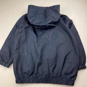 unisex Anko, navy school spray jacket / raincoat, GUC, size 5,  