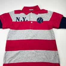 Load image into Gallery viewer, Boys EPK, spliced long sleeve cotton polo top, GUC, size 10,  