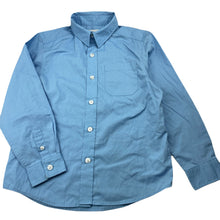 Load image into Gallery viewer, Boys Target, blue long sleeve school shirt, EUC, size 5-6,  