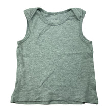 Load image into Gallery viewer, Boys purebaby, organic cotton singlet / tank top, FUC, size 0,  