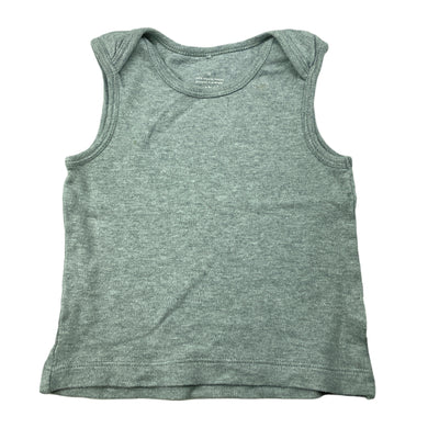 Boys purebaby, organic cotton singlet / tank top, FUC, size 0,  