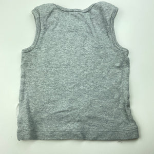 Boys purebaby, organic cotton singlet / tank top, FUC, size 0,  