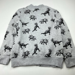 Boys H&M, fleece lined zip up sweater, dinosaurs, EUC, size 9-10,  