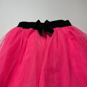 Girls LC Waikiki, lined pink tulle party skirt, elasticated, L: 38cm, EUC, size 11-12,  