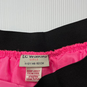 Girls LC Waikiki, lined pink tulle party skirt, elasticated, L: 38cm, EUC, size 11-12,  