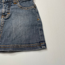 Load image into Gallery viewer, Girls Fred Bare, blue stretch denim skirt, adjustable, L: 22cm, GUC, size 3,  