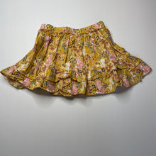 Load image into Gallery viewer, Girls lightweight, cotton skirt, elasticated, L: 28cm, GUC, size 4,  