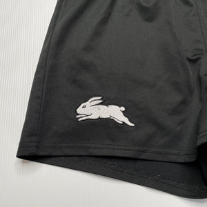 unisex NRL Supporter, Souths Rabbitohs sports shorts, elasticated, EUC, size 16,  
