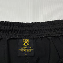 Load image into Gallery viewer, unisex NRL Supporter, Souths Rabbitohs sports shorts, elasticated, EUC, size 16,  