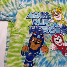 Load image into Gallery viewer, Boys Nickelodeon, Paw Patrol tie dyed cotton t-shirt / top, FUC, size 2,  