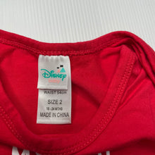 Load image into Gallery viewer, unisex Disney, Mickey Mouse stretchy Christmas bodysuit / romper, EUC, size 2,  